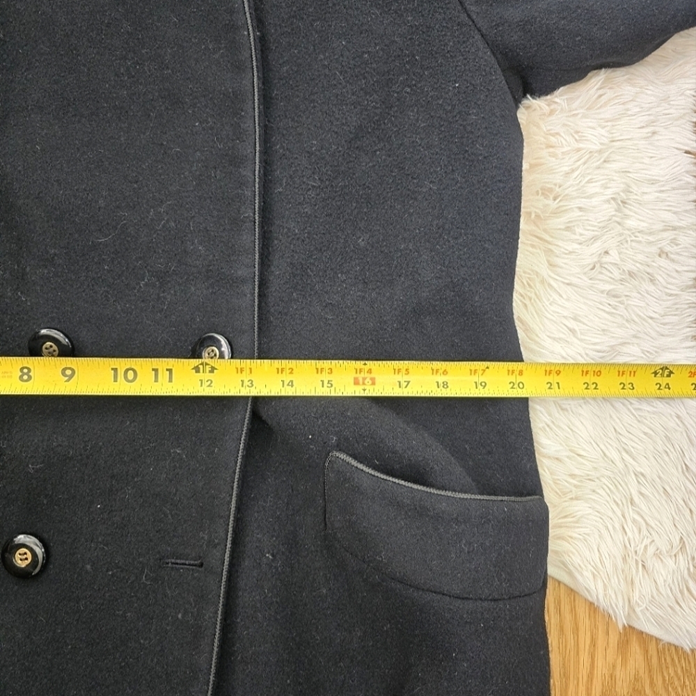 Vintage Neiman Marcus Black 100% Cashmere Long Coat size Medium Large - Picture 6 of 16